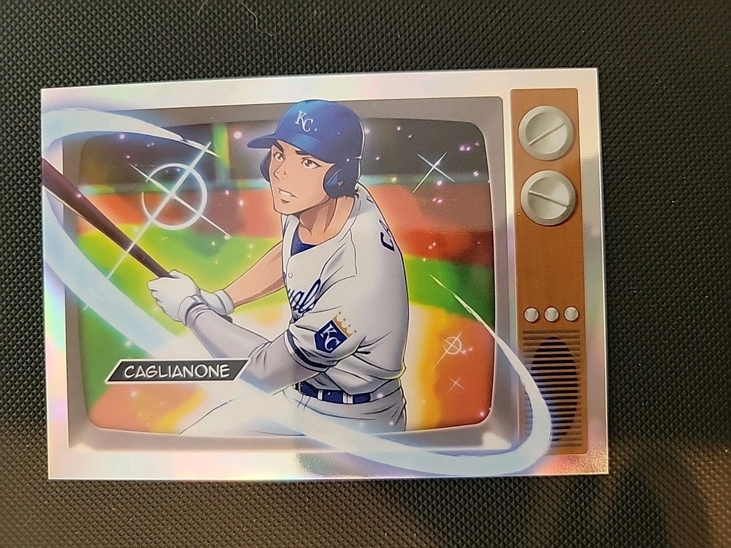 2025 Bowman #BA-16 Jac Caglianone Anime Refractor Case Hit SSP Royals 1:1,940