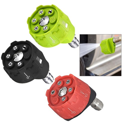 #ad 3 Pieces 6 in 1 Pressure Washer Nozzles 14 Inch Quick Connect 4000 PSI Cleaning $26.63
