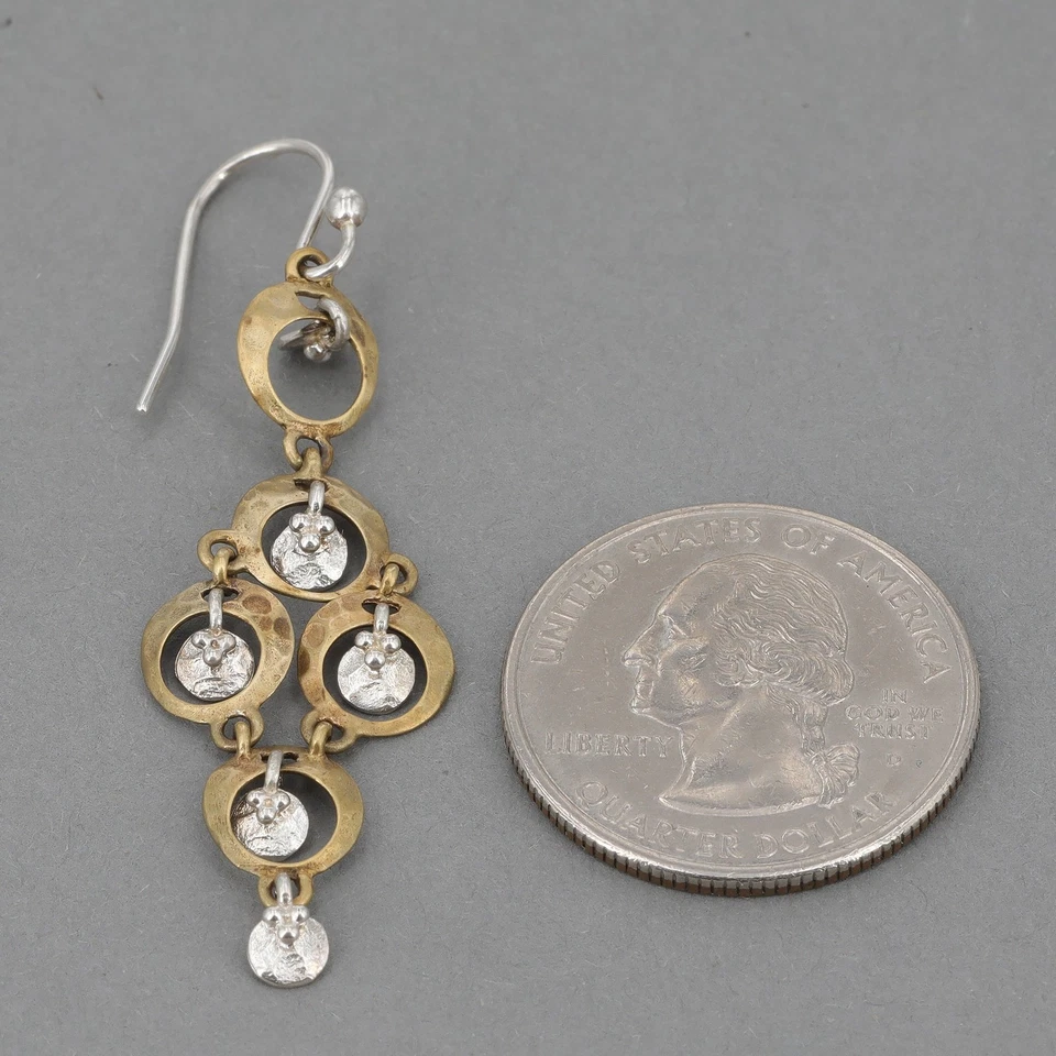 Pendientes de araña Silpada retirados oxidados de latón y ley sensuales W2239 Foto 3 de 4