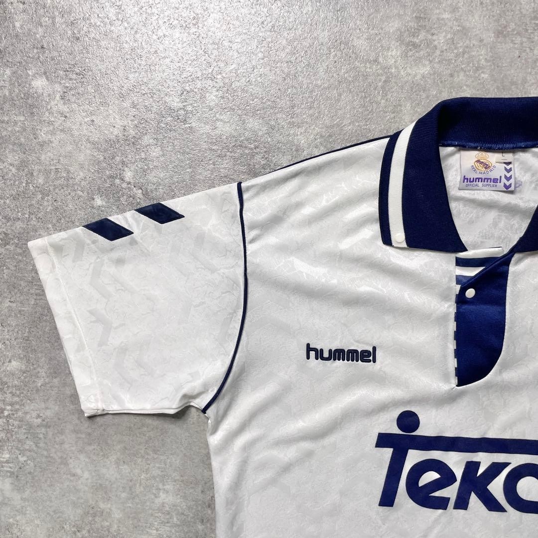 Real Madrid 1992-93 Home Jersey Hummel Vintage Authentic L From