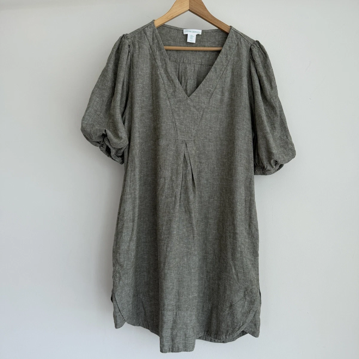 knee length dresses for ladies Cynthia Linen Dress Bark – endless styling possibilities. – Kelsey  Collective