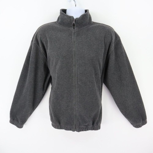 Veste polaire homme Croft & Barrow C&B Sport fermeture éclair intégrale taille M gris poly col haut - Photo 1/9