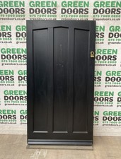 SHORT COTTAGE FRONT DOOR WOODEN TIMBER WINDOWS BLACK EXTERNAL FULL PANEL