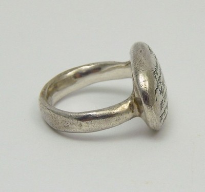 Jeanine Payer Sterling Signet Style Coleridge Quote Ring Free Ship
