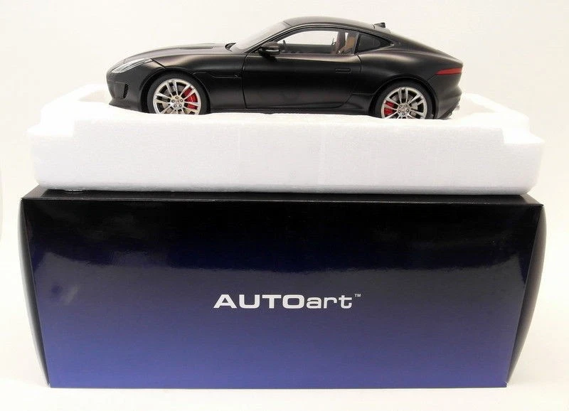 Autoart 1/18 Scale Diecast - 73652 Jaguar F-Type 2015 R Coupe Matt Black - Image 2 of 4