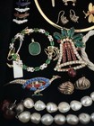 LUXURY LUX LOT OF VTG GORGEOUS JEWELRY MIX LOCKE SWAROVSKI DONNA KARAN AMBER FES — photo 6