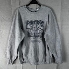 Vintage Lee Cross Grain Dicks Last Resort San Diego Sweatshirt XL Gray USA Made