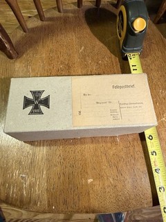 Unusual German World War Two Box For Iron Crosses