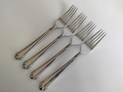 4pc Set Mikasa CLASSICO GLOSSY Stainless  18-8 Gerald Patrick Korea Dinner Forks