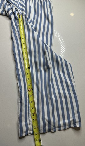 New Abercrombie Kids Jumpsuit Romper Size 15 / 16 Blue Striped - Picture 8 of 9