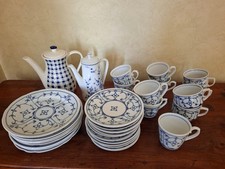 Porzellan Kaffeeservice Winterling Indisch Blau + 2 Kaffeekannen