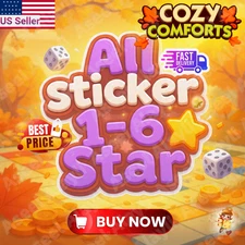 Monopoly Go partner event Monopoly Go Sticker  1-6 Stars⭐ 🔥SUPER FAST⚡24/7
