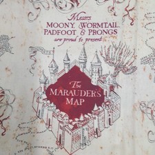 Tela mapa merodeadores Harry Potter de Camelot. 100% Algodón 112cm x 2m