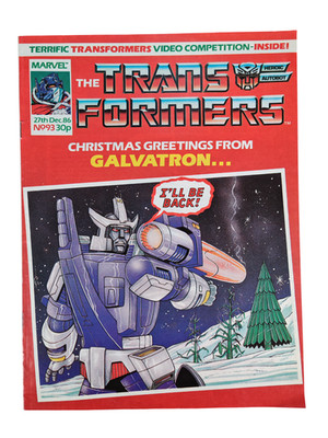 Transformers UK #93 Marvel UK 1986 Comic G1 MTMTE Galvatron Jetfire Jazz