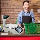 66lbs Price Computing Scale Label Printer Deli Meat Food Thermal Digital Shoppin