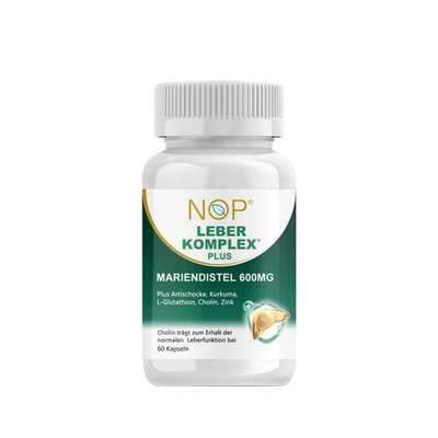 NOP Leber Komplex 60 Kapseln   Mariendistel Silymarin Artischocke Cholin Zink