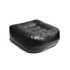 6 Inch Leather Adult Car Booster Seat Cushion for Short People Black