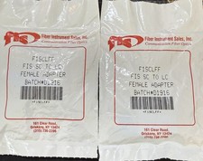  LOT OF 2 Fiber Instrument Sales F1SCLFF FIS SC to LC Female Adapter, New 