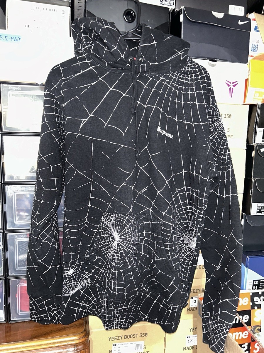 Supreme Spiderweb Hooded Sweatshirt FW16 size Large NEW | eBay