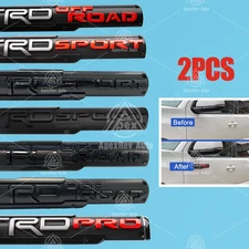 2PCS Door Sport Badge Pro Emblem Left Right Fender Side 3D Offroad Sticker Decal