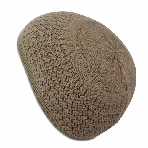 Stretchy Zigzag Knit Cotton Kufi Beanie Hat - Picture 17 of 17