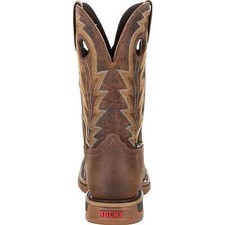 Rocky Mens 8.5M Packer Boots Brown Leather Lace Up Western Cowboy Work VTG 2843 ROCKY Western Men main image 2