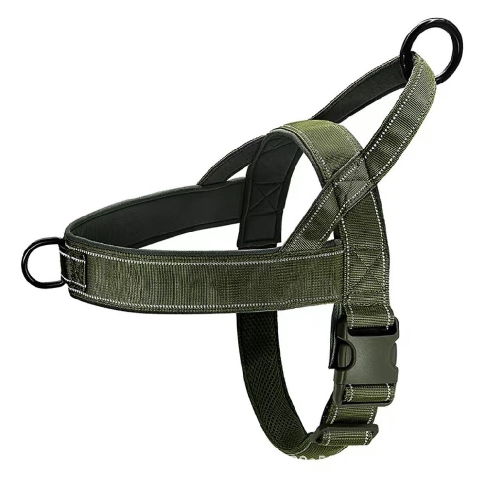 Dog harness/vest collar (army green)