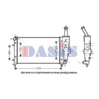 Aks Dasis KüHler WasserküHler MotorküHler FüR Fiat Punto 188_ 1.2 60