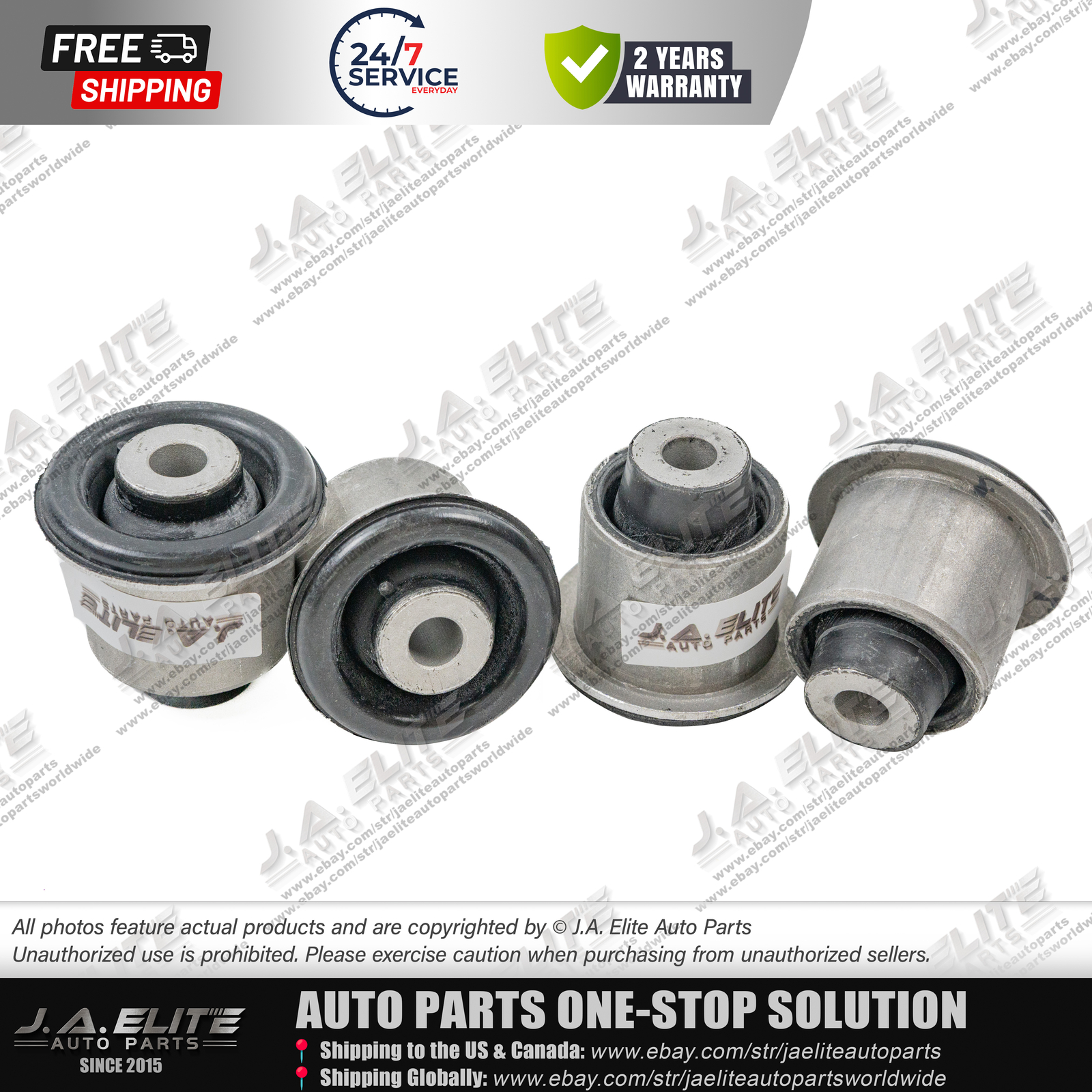 4x Front Upper Control Arm Bushing fit Rolls-Royce Ghost Wraith Dawn 31126852998