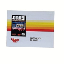 Nintendo Jeopardy NES JP USA 2 Instruction Booklet Manual Only