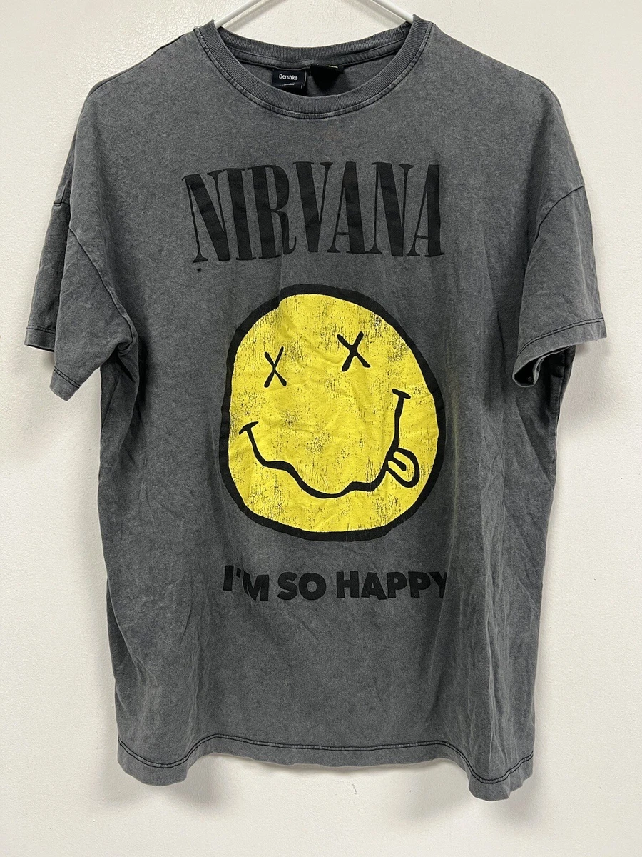 T shirt nirvana bershka outlet