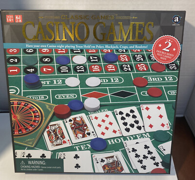 Classic Games Casino Game Poker Blackjack Roulette New Sealed 