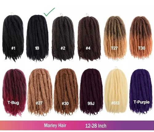 ToyoTress Marley Twist Braiding Hair 18 Inch 6 Packs Black For Faux Locs 1B-5P W - Picture 4 of 6