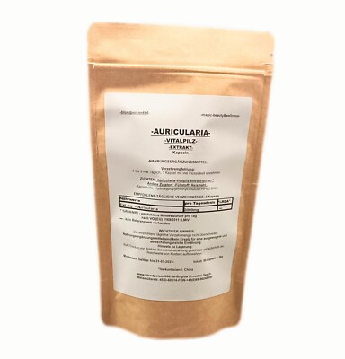 90 Stück  AURICULARIA VITALPILZ EXTRAKT Kapseln / 3000mg TD