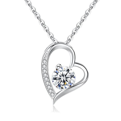 Plated 18k Gold Wife CUSTOM Gift Heart Necklace Valentine's Day Gifts for her
