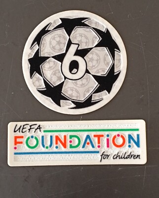 PATCH SET UEFA CHAMPIONS LEAGUE UCL - UEFA + 6 STARBALL  LIVERPOOL BAYERN