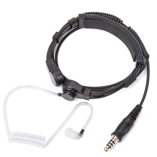 Walkie Talkie Mic U94 PTT Neck Throat Mic Earpiece Radio Nato Tactical Headset - Zdjęcie 6 z 9