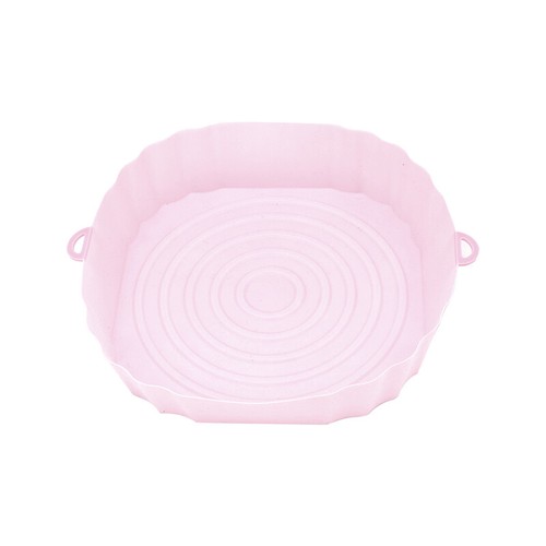 Air Fryer Silicone Pot Oven Baking Tray Round Basket Mat Grill Pan Accessories~ - Picture 12 of 16