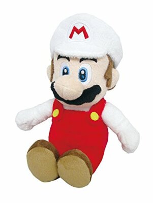 Fire Mario Plush Little Buddy Super Mario All Star Collection 9.5