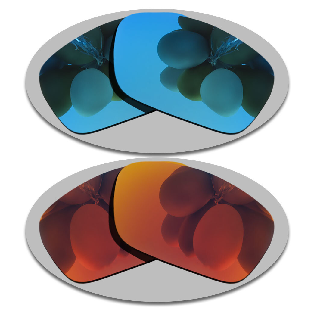 Sky Blue&Fire Red Lenses Replacement For-Costa Del Mar Cat Cay Polarized