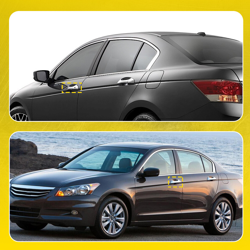 Front Driver Left Exterior Outside Door Handle Chrome For Honda Accord 2008-12 E