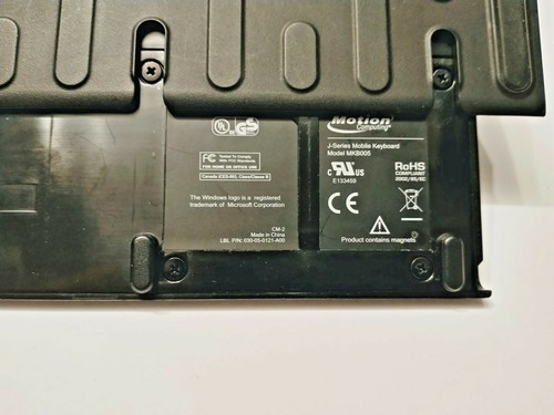 MOTION COMPUTING J-SERIES MOBILE KEYBOARD MKB005 BLACK DOCKING J3400 J3500 J3600 - Picture 4 of 4
