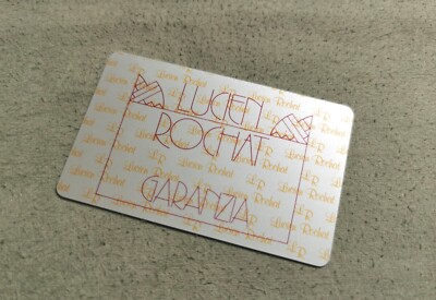 Lucien Rochat vintage watch warranty metal card signed year 2000