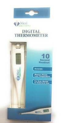 NEW Digital Thermometer 10 Second Readout (For Oral, Rectal, Under Arm)