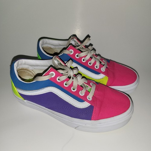 colorblock neon vans