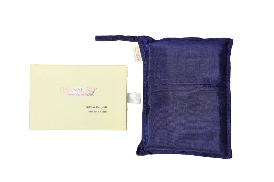 Single Pure Silk Sleeping Bag Liner for Camping Hiking Hostel Travel - Image 2 of 4