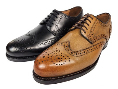 Gordon & Bros 2318 Levet Goodyear Welted Rahmengenäht Leder Schuhe Budapester 