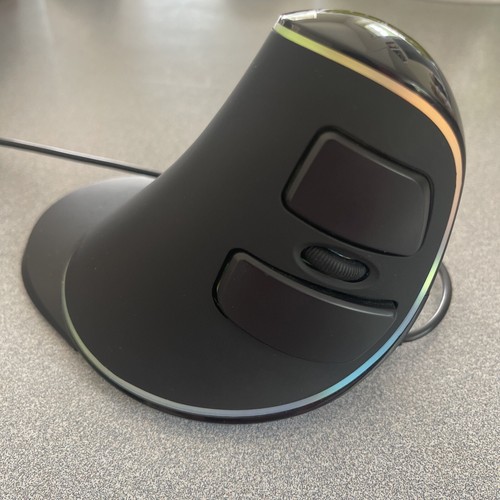 DELUX Ergonomic Mouse Wired Large RGB Vertical Mouse M618 - Picture 4 of 7
