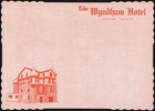 Vintage placemat THE WYNDHAM HOTEL pictured Ambler Pennsylvania excellent++ — photo 1