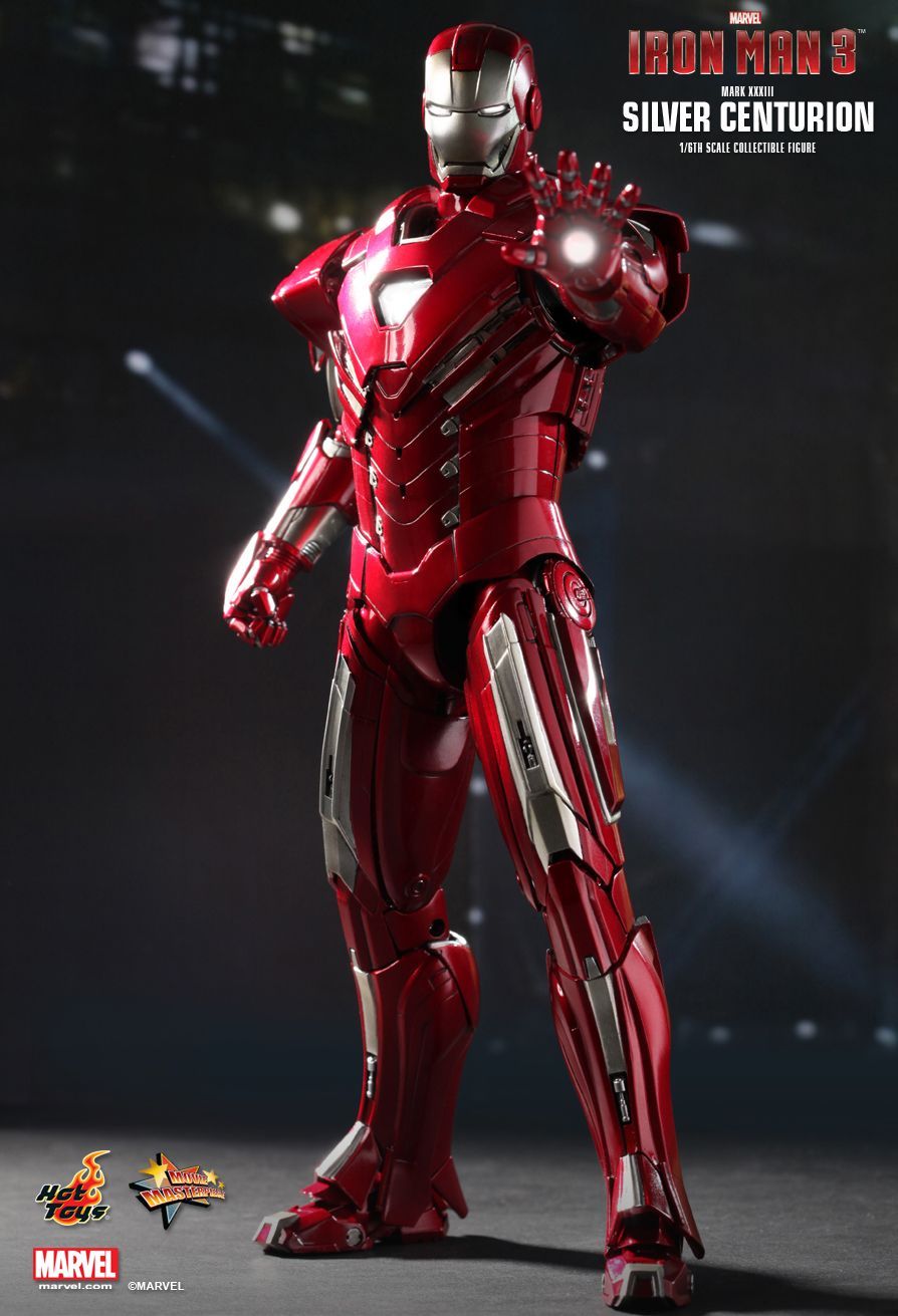 HOT TOYS SILVER CENTURION IRON MAN 3 Mark
